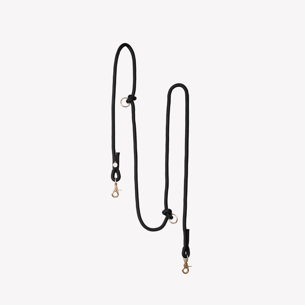 Hands-Free Braided Dog Leash – Black