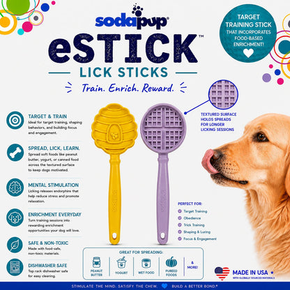 eStick Hand-Held Lick Stick for Dogs – USA Made
