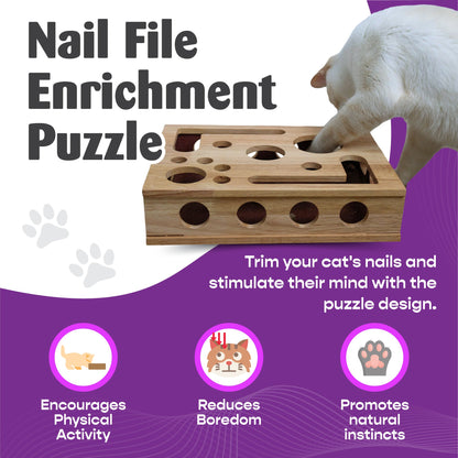 Cat Nail File Scratch Enrichment Box