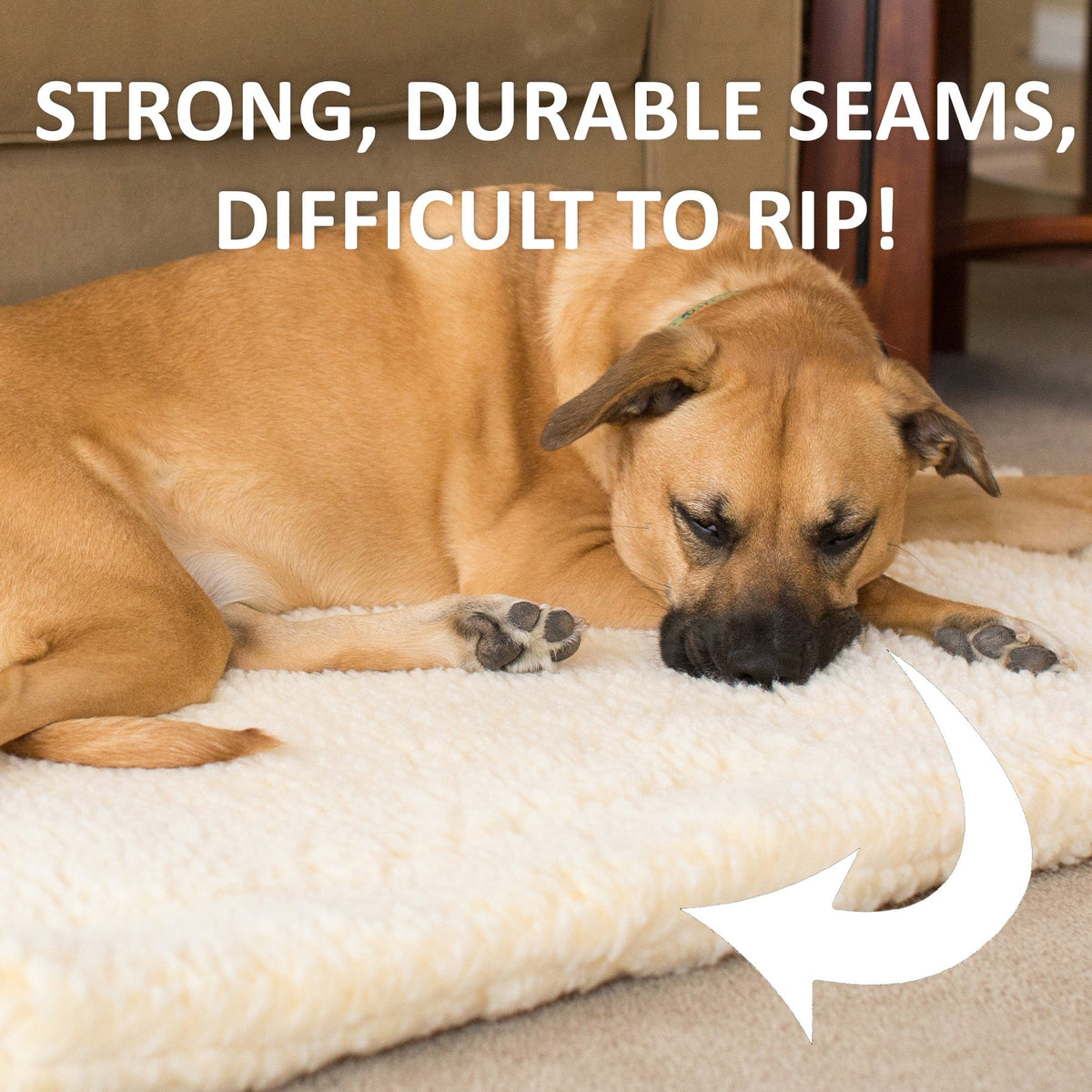 HuggleFleece Cozy Mat Bed for Dogs & Cats