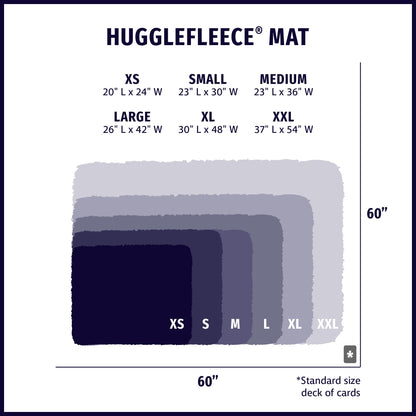 HuggleFleece Cozy Mat Bed for Dogs & Cats
