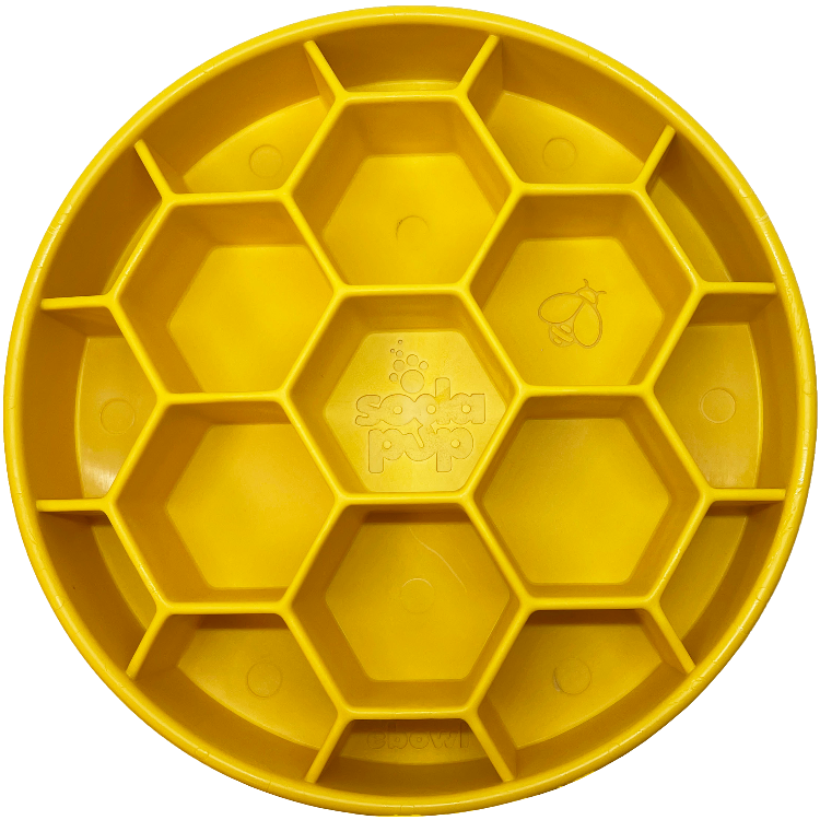 Honeycomb Slow Feeder Dog Bowl – USA Made