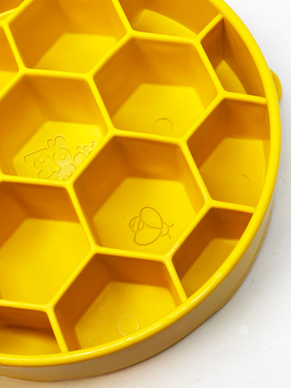 Honeycomb Slow Feeder Dog Bowl – USA Made