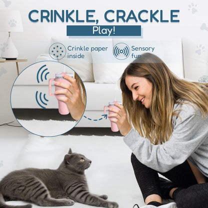 Kitty Cup Catnip Crinkle Cat Toy