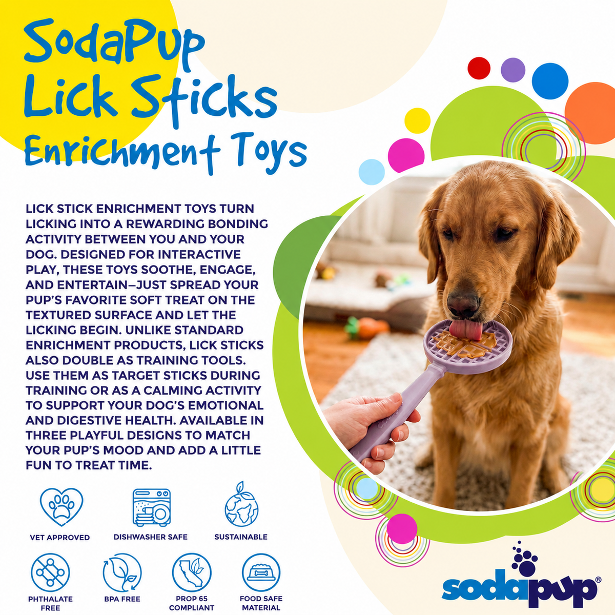 eStick Hand-Held Lick Stick for Dogs – USA Made